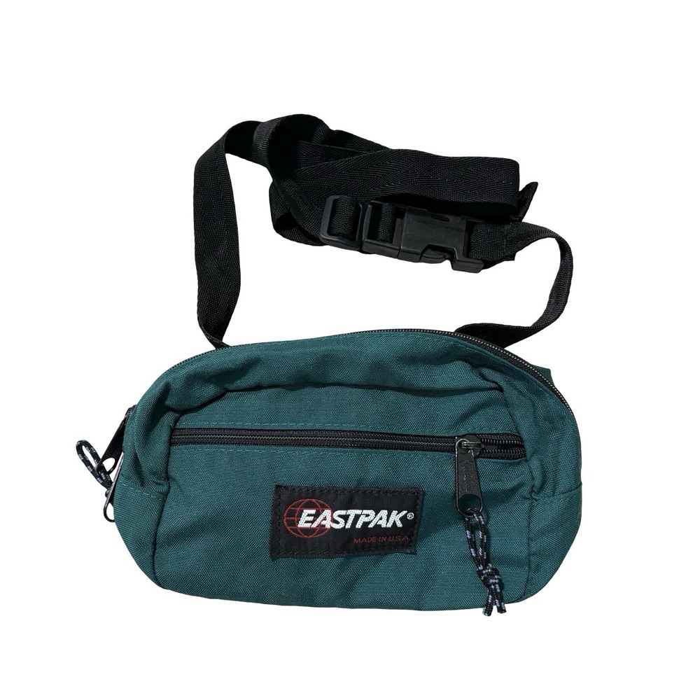 Vintage Eastpak Made in USA Fanny Pack Green Approx 9 x 6